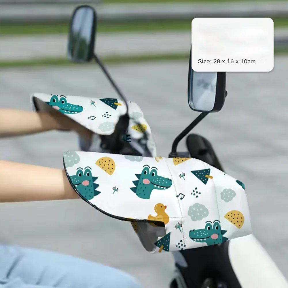 Breathable Electric Vehicle Sunscreen Gloves Windproof Waterproof Motorcycle Handlebar Gloves Anti-Sun Anti-UV Handles Protector