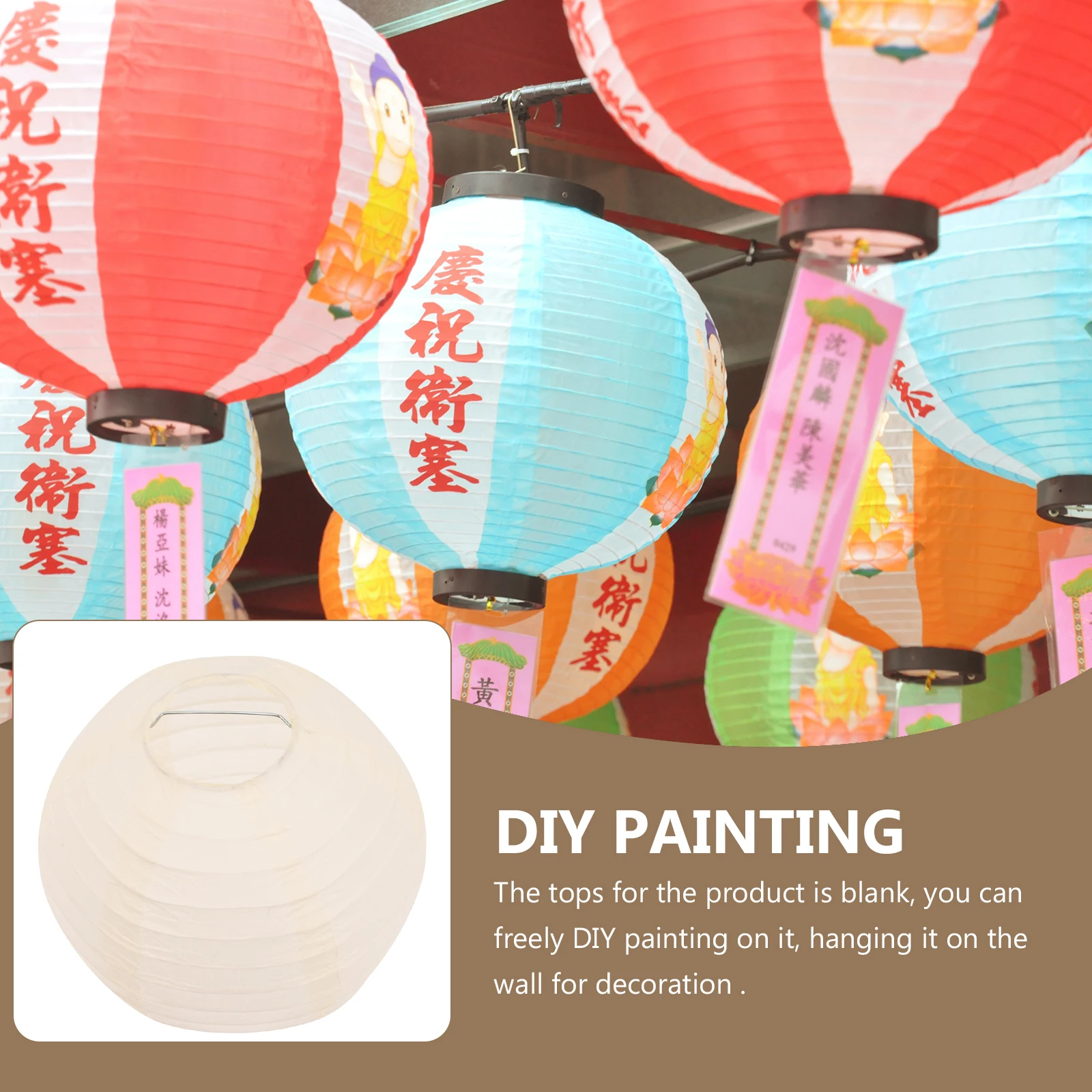 

6pcs Paper Lantern Decorations Diy Hanging Crafts For Home Wall Decor Lightweight Scene Lighting Foldable Lanterns Easy Assembly