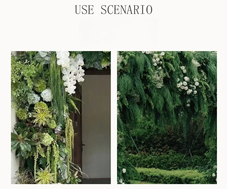10 Stück Künstliches Grünes Wassergras Rosen-Bündel Plastik Kunstblumen Simulierte Rosenpflanze Einkaufszentrum Dekoration Blume – Detail 6