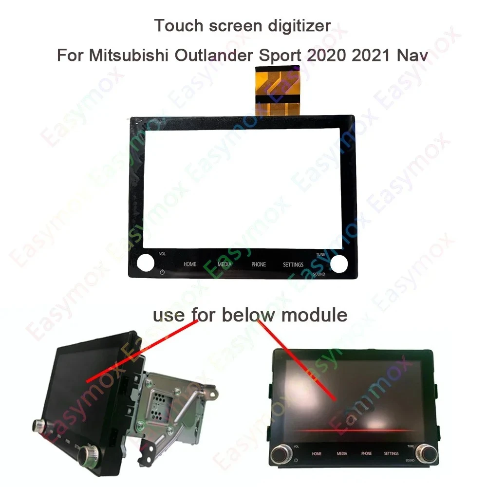 

Touch Screen Digitizer For 2020 2021 Mitsubishi Outlander Sport Nav OEM AM FM Radio Module 8740A076 8740A040 8740A130