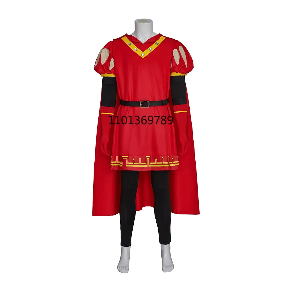 King Lord Farquaad Cosplay Costume Shrek Carnival Uniform Anime Halloween Role Playing Holiday Party Costumes Men Game Suit