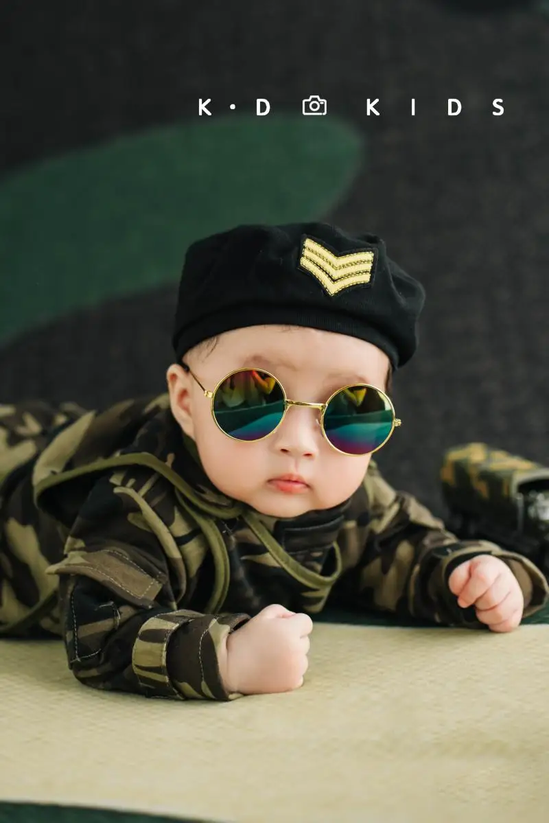 

Special Forces Bai Bai Rizhao Male and Female Baby Camouflage Clothing Newborn Photography Clothing ニューボーンフォト 신생아