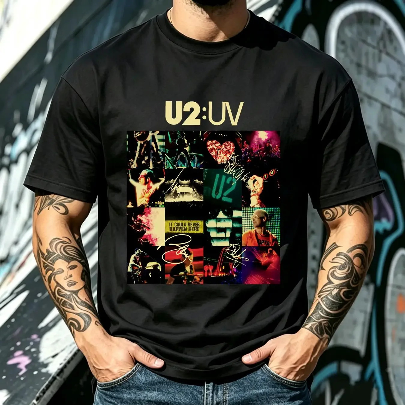 washed T Shirt U2 concert Ultraviolet Sphere 2023 band music Las Vegas for men women Com vintage Washed designer clothes
