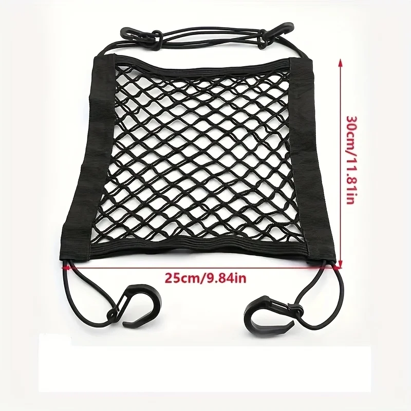 Motorcycle Cargo Net High Elastic Double Layer Motorcycle Net for Helmet Storage 10