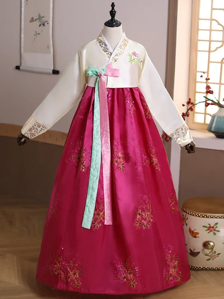 

Женский этнический костюм Hanbok, костюм для выступлений в Корейском стиле