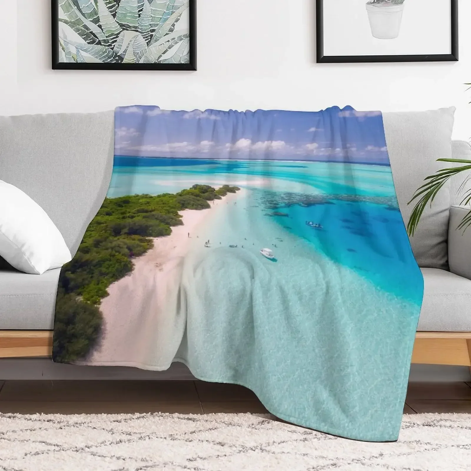

maldives tropics- beach themed for home Throw Blanket Stuffeds Single Blankets