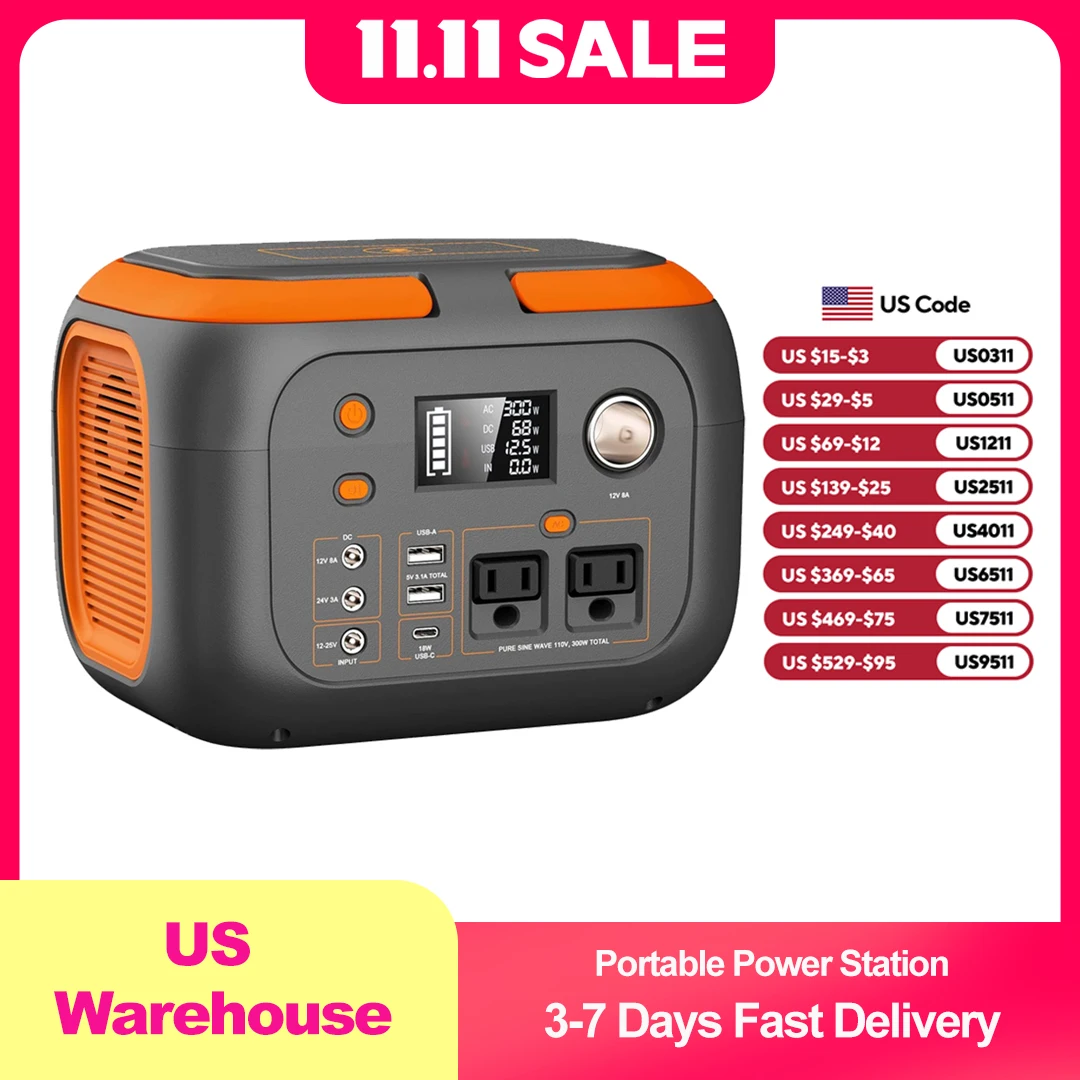 محطة طاقة محمولة 300 وات 260 وات/70000 مللي أمبير في الساعة مولد طاقة شمسية خارجي 110 فولت مخرج بنوك طاقة شمسية مصدر طاقة للتخييم لأجهزة الكمبيوتر المحمول #1