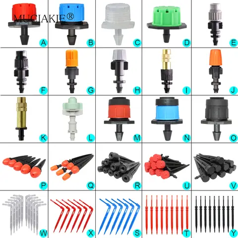 Adjustable garden sprinkler with rotating nozzle MUCIAKIE