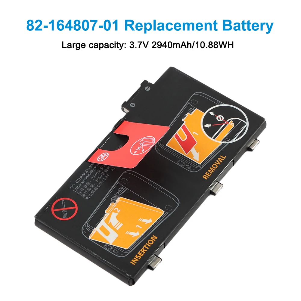 KingSener 82-164807-01 Replacement Battery For Symbol Zebra MC36 TC55 Scanner KT-TC55-29BTYD1-01 3.7V 2940mAh/10.88WH