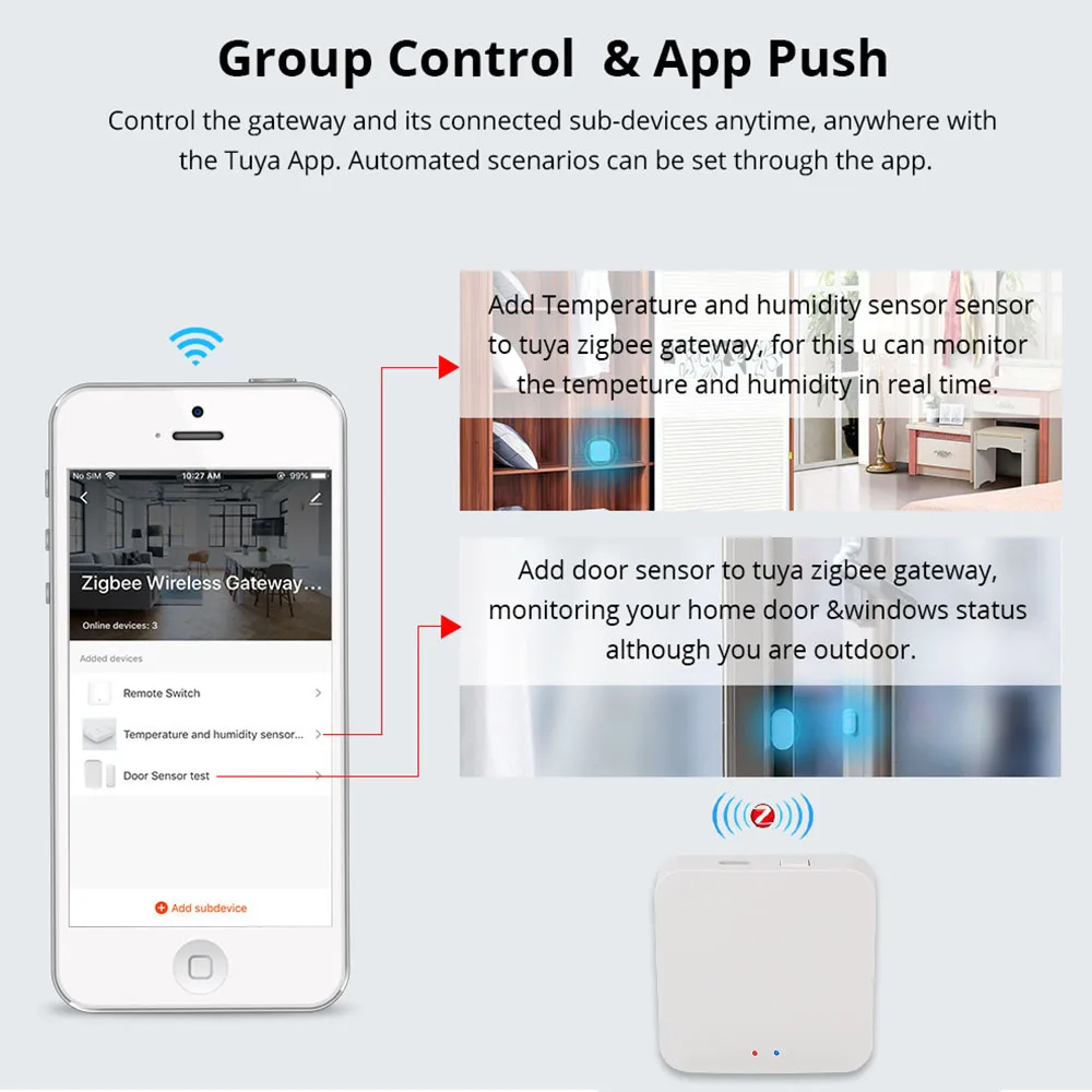 Bluetooth 5,0 Smart Gateway Hub Многорежимный беспроводной Tuya 3,0 2,4G WIFI Пульт дистанционного управления ZigBee 3,0 Интеллектуальная бытовая техника