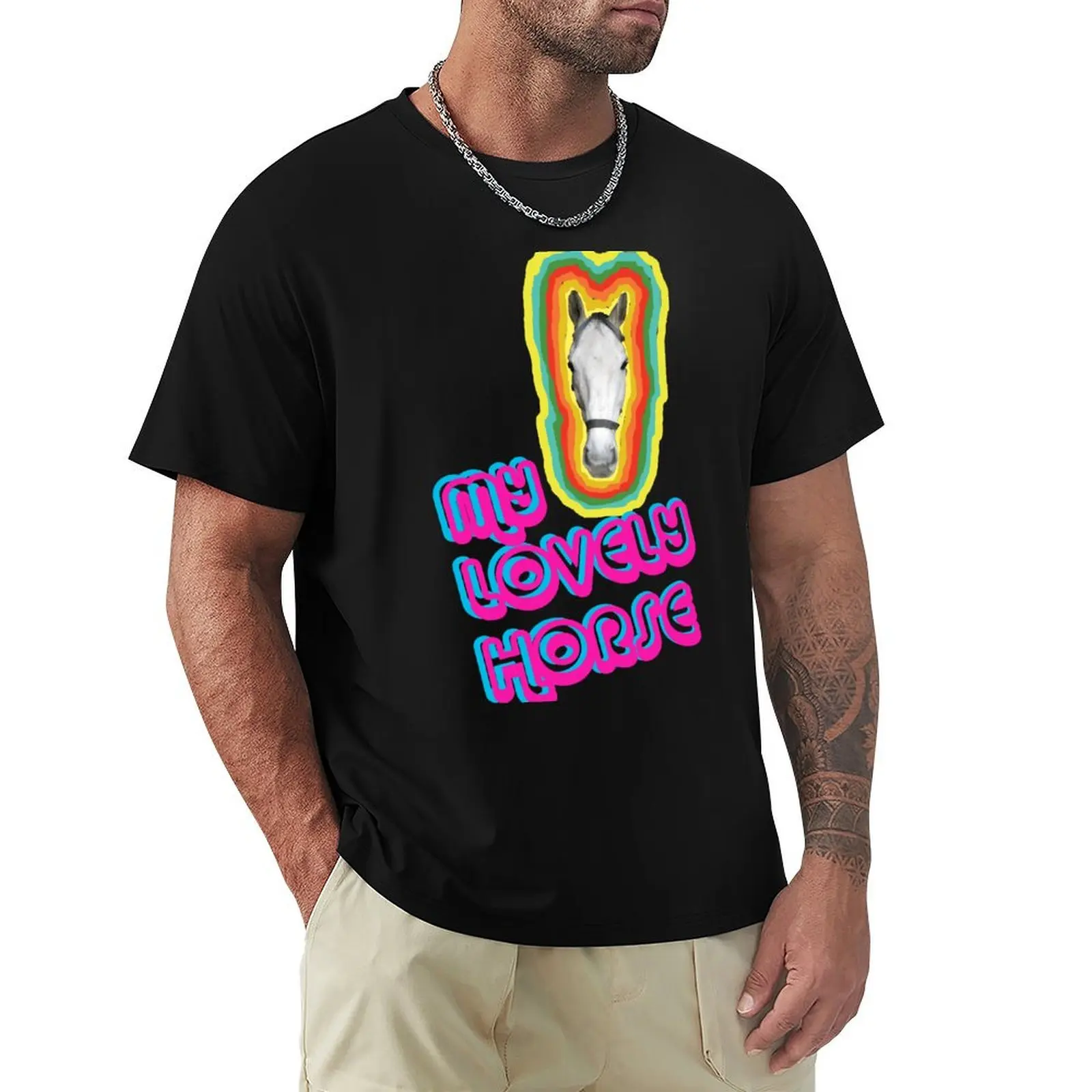 My Lovely Horse T-Shirt shirts graphic plus size tops graphic t shirts mens t shirts