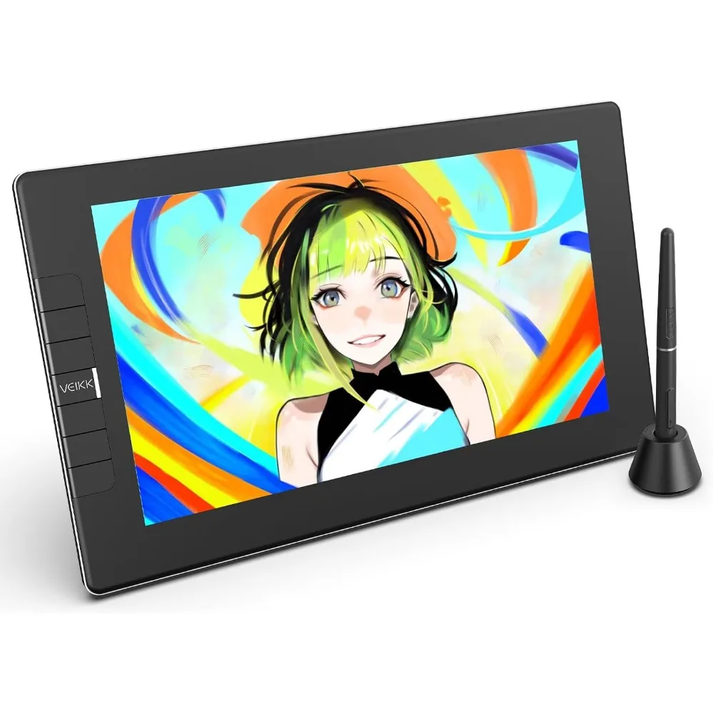 11.6 inch Drawing Tablet with Screen, 8192 Pressure Levels, Tilt Function, 6 Shortcut Keys for Artists, Students and Beginners