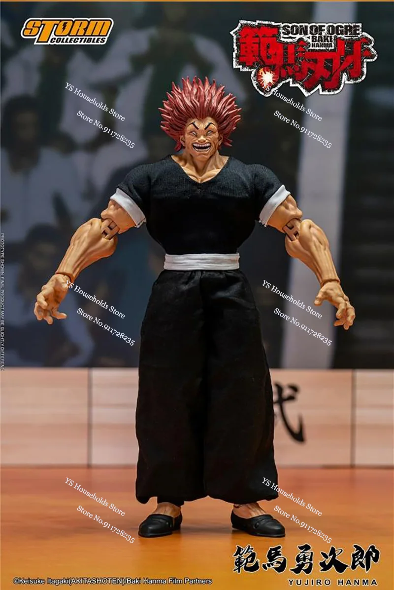 Storm Toys KIBK02E 1/12 Anime Toght Guy Yujiro Hanma Man Soldier Model Son of Orge Baki Delicate 6