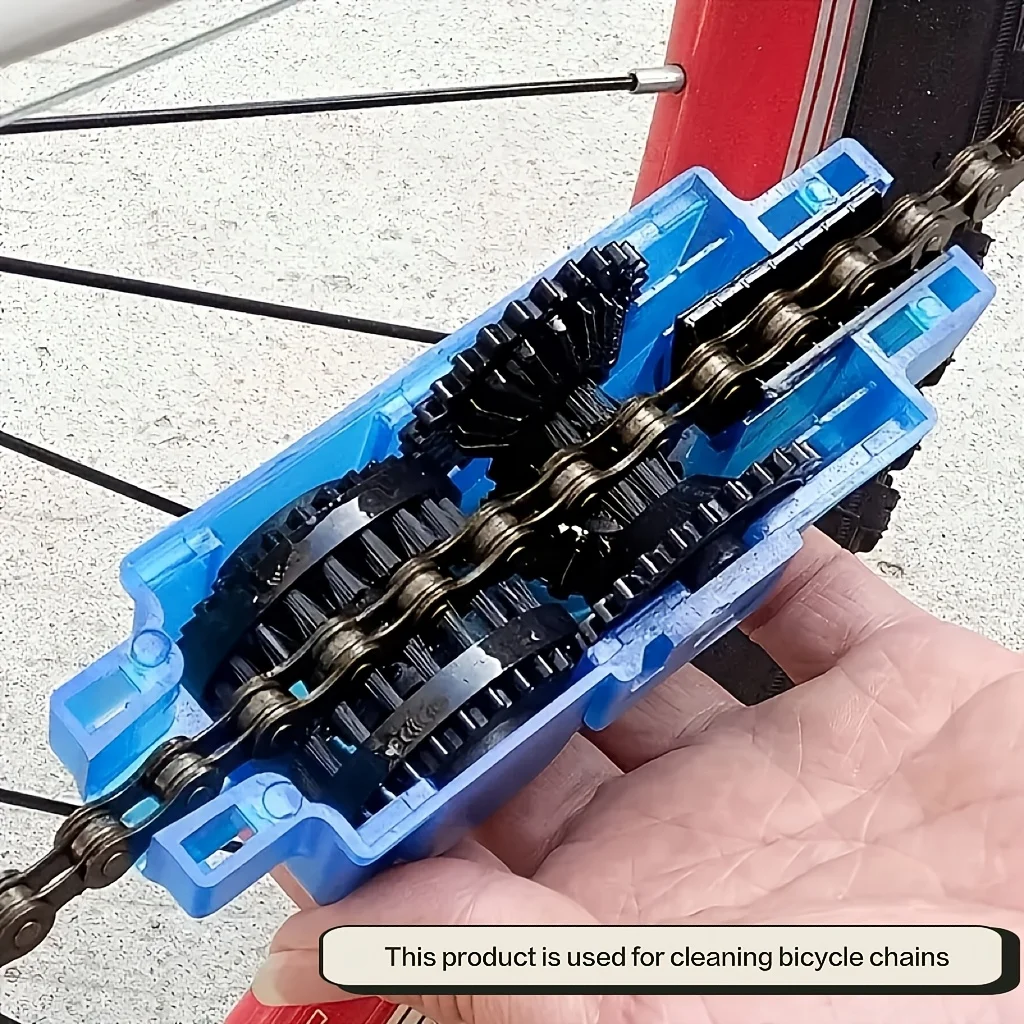 Bike Chain Cleaner - 1 adet Bisiklet Zinciri Temizleyici, Taşınabilir