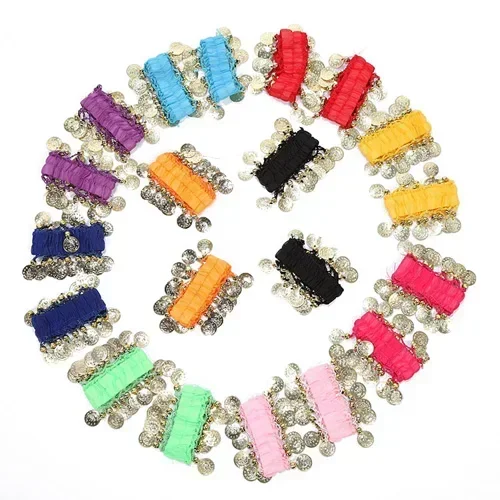 어린이 인도 댄스 코스튬 의류 핸드 링, 밸리 댄스 밸리 쥬얼리, 밸리 댄스 팔찌, 어린이 핸드 링, 9 색 레드