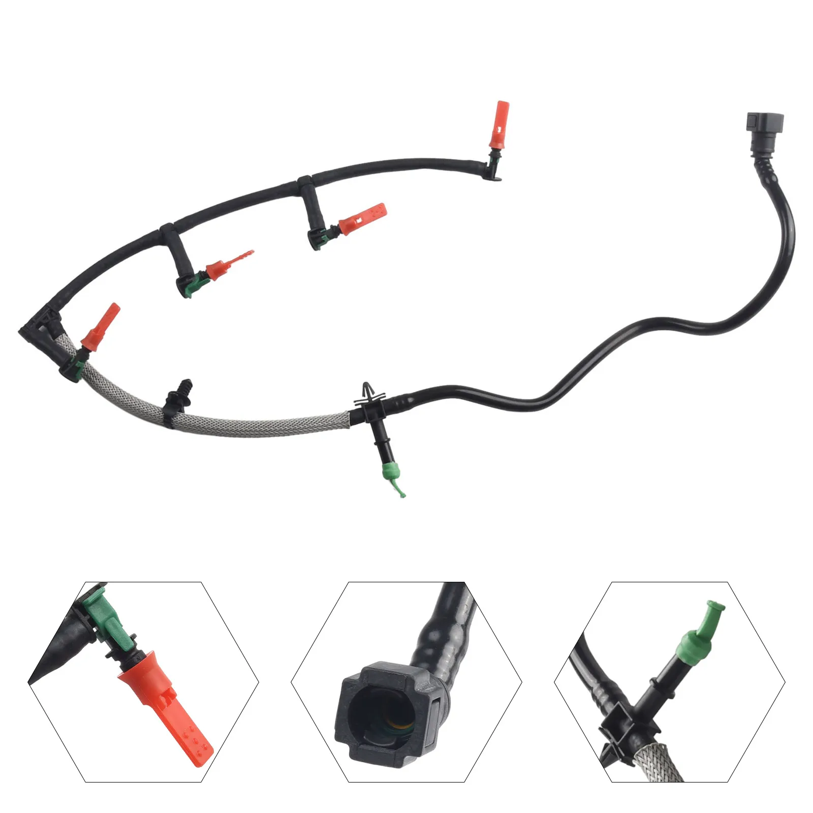 Overflow Hose Fuel Hose Direct Fit Easy Installation Fuel Overflow Hose No Assembly Required Plug-and-play Brand New
