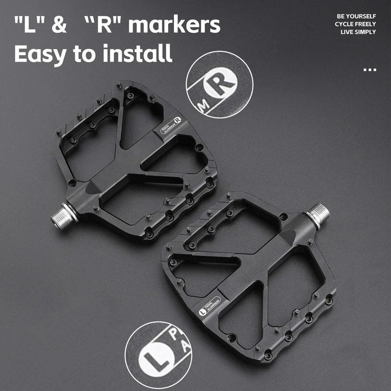 

DU Sealed Bearing Bicycle Pedal Aluminum Alloy Anti-Slip Folding Pedals for Mountain Bike Cycling Accessories