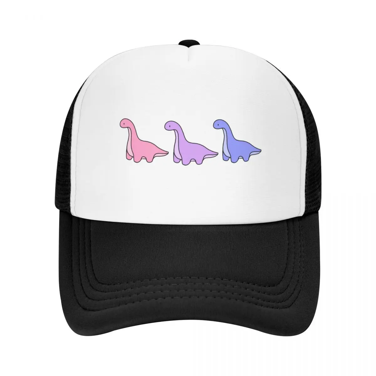 Subtle Bi Bisexual Flag Dinosaur Baseball Cap black Golf Hat derby hat Women Caps Men's
