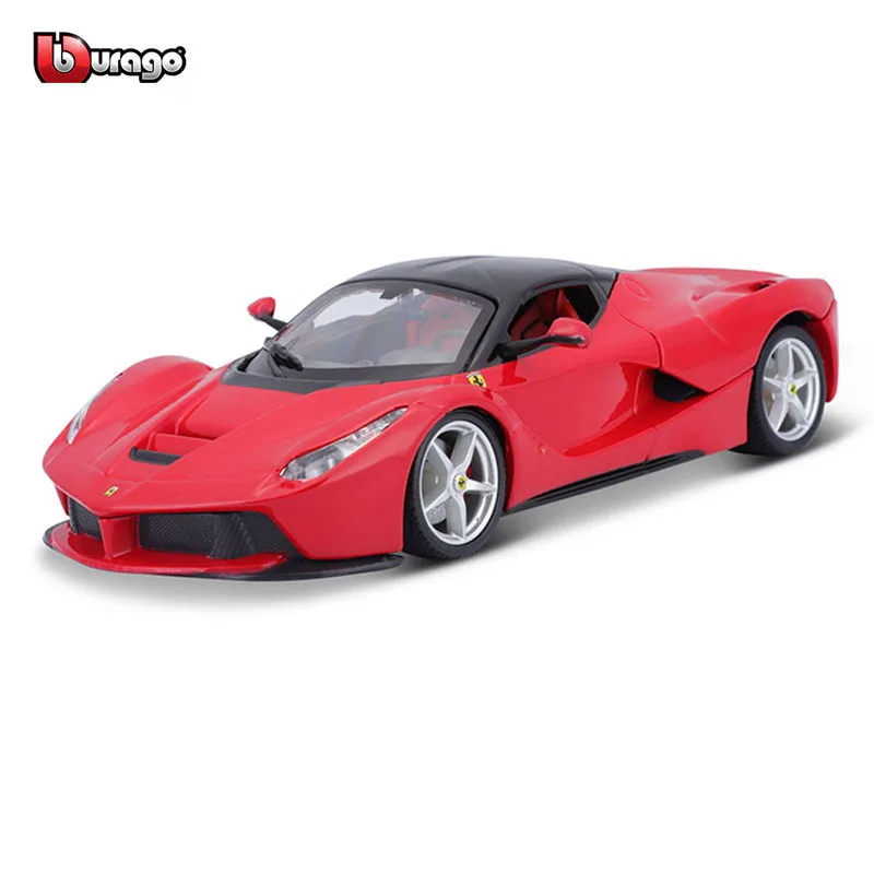 Bburago-vehículo de lujo de aleación de Ferrari LAFerrari Aperta, escala 1:24, coches fundidos a presión, colección de juguetes, regalo