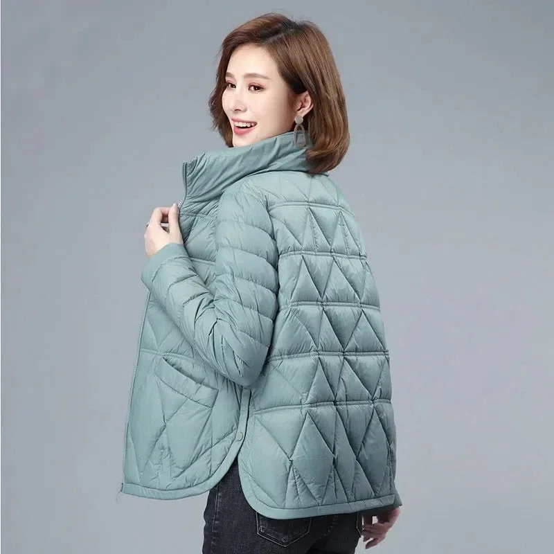 Women 2024 Autumn New Fashion Loose Casual Winter Padded Coat Female Large Size Lightweight Short Down Cotton Jacket