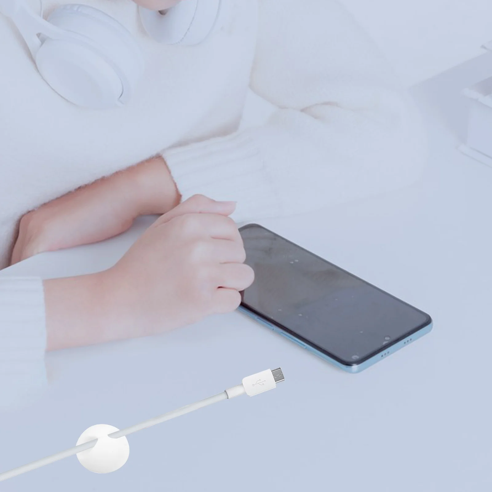 

10pcs Cable Wire Organizer Clips Multipurpose Cord Keeper For Home Kitchen Desktop Plastic Cord Wraps Stick On Household Cable