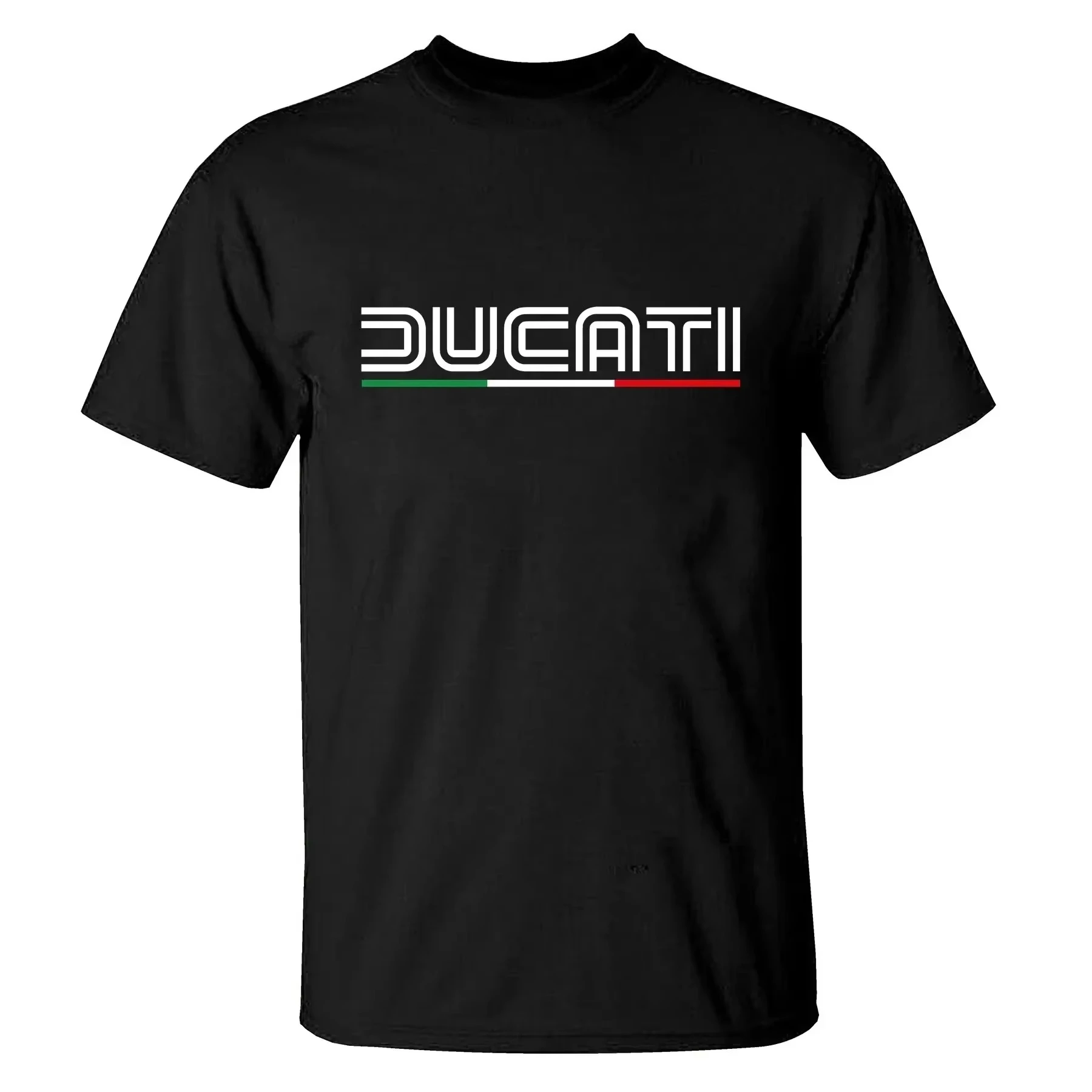 2026 Summer New Motorcycle Style Men's T-shirt Fashion Hot Sale Men's and Women's Round Neck Printed T-shirt