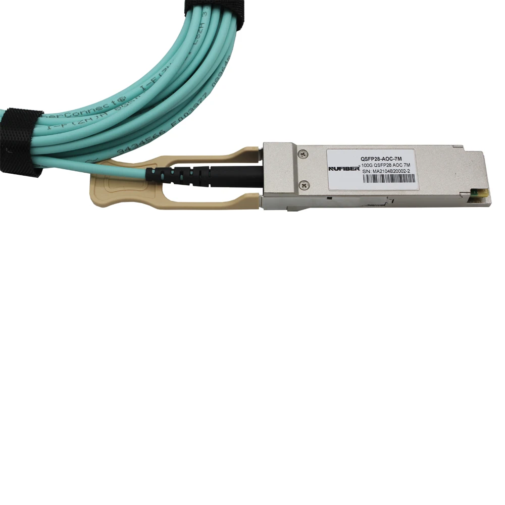 Active Optical Cable 100G QSFP28 Breakout AOC Cable OM3 1m 2m 3m 5m 7m 10m 15m Fiber Optic Cable