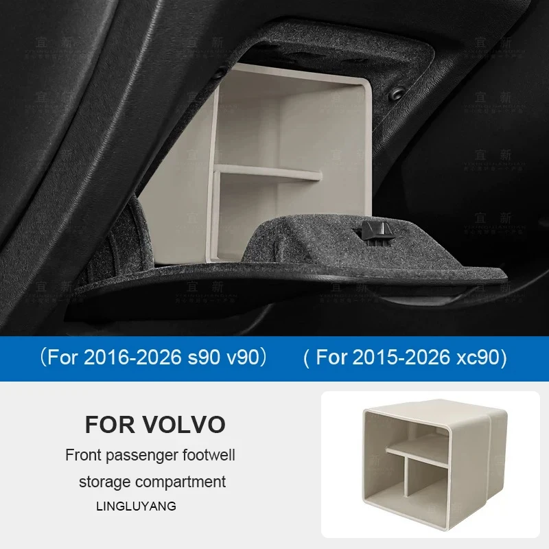 For Volvo S90 XC90 V90 Car Storage Box Driver's Lower Storage Box for Car Accessories