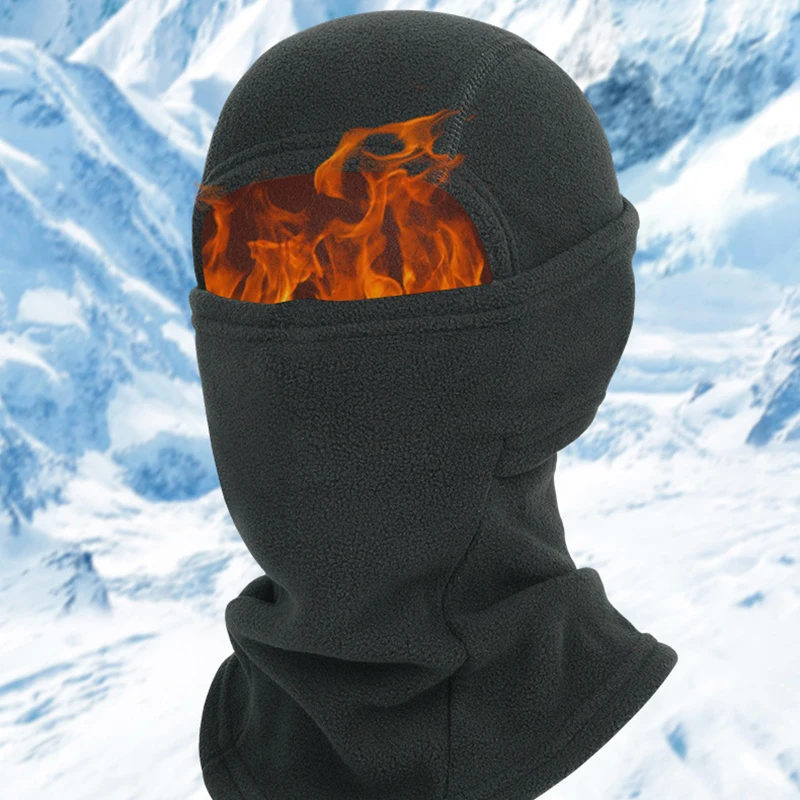 Copricapo termico Passamontagna integrato Maschera tigre antivento e resistente al freddo con protezione per il collo