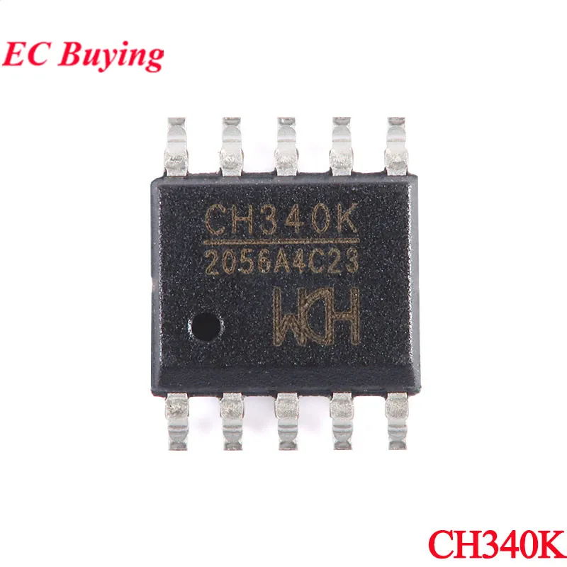 5Pcs/lot CH340E MSOP-10 CH340K CH9340K ESSOP-10 CH9102F QFN-24 CH9102X QFN-28 CH340 CH9102 CH9340 SMD USB to Serial Port Chip IC