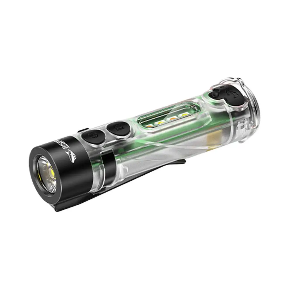Mini Keychain Flashlight USB Rechargeable Magnetic COB Work Light IP44 Waterproof Portable Pocket Torch with Pen Clip Hook