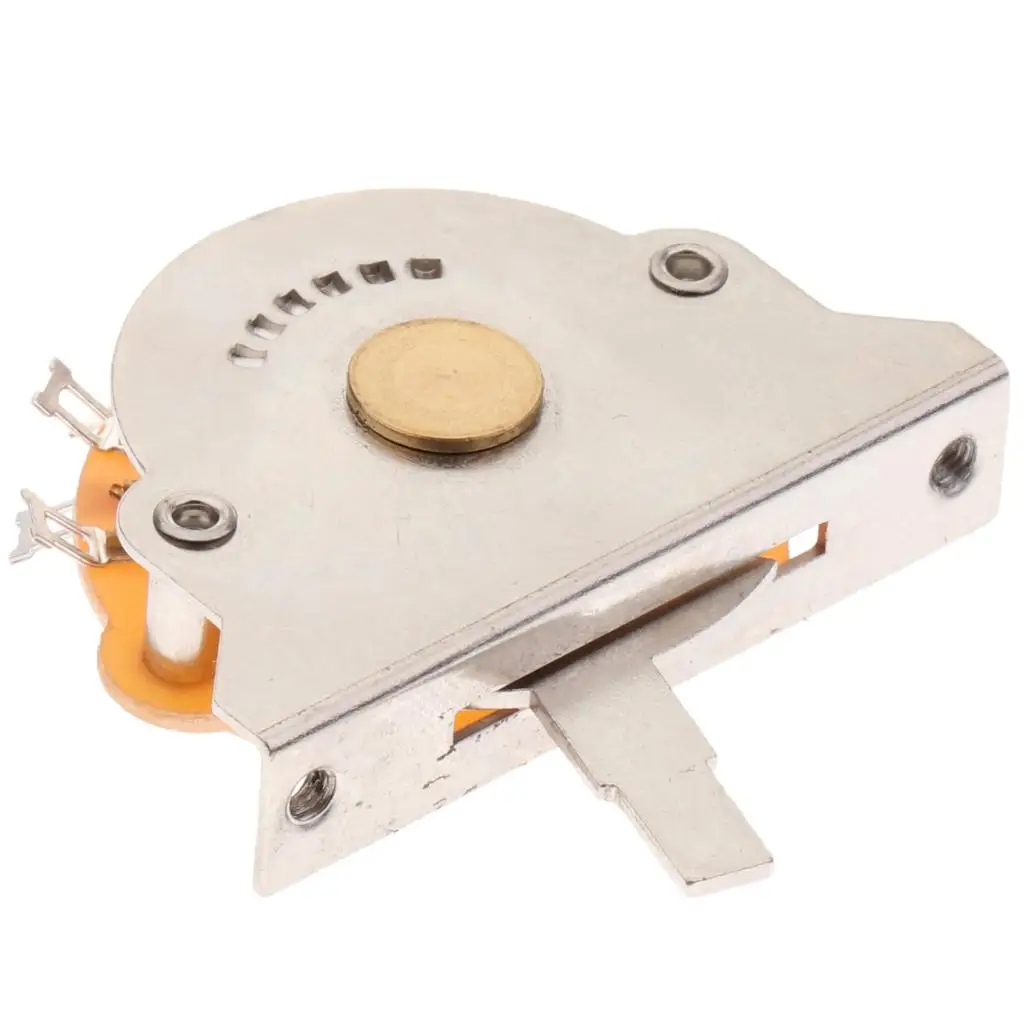 Guitar 5 Way Pickup Selector Switch Metal Alloy with Three Color Knob Tips for Electric Instrument Modification