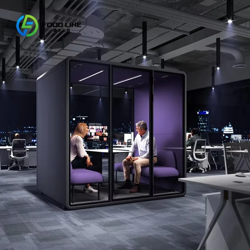 Modular Acoustic Office Meeting Pod Customize Soundproof Privacy Phone Booths Office Furniture Noise Cancelling Quiet Work Cabin