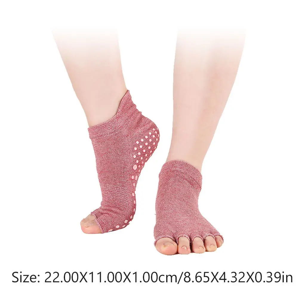 2Pairs Yoga Socks Women Cotton Non-slip Pilates Ballet Halloween Christmas Non Slip Yoga Socks Grip Yoga Socks Ballet Socks