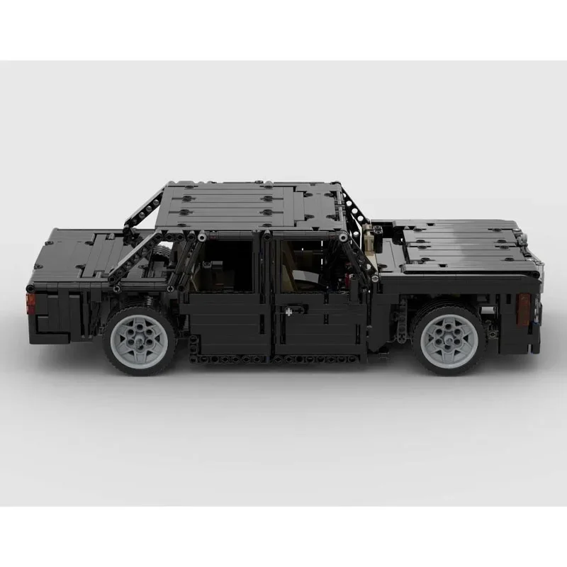 MOC- 199299   Новый классический суперкар W124 500E, гоночный автомобиль 1500, детали MOC, креативный мальчик, детские рождественские строительные блоки, игрушка в подарок