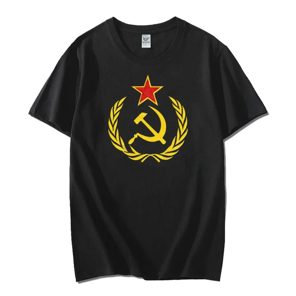 Red Communist Star Cuba Men T-Shirt Che Guevara Marx Communism Cool Casual Pride T Shirt Men Male Streetwear Graphic T Shirts