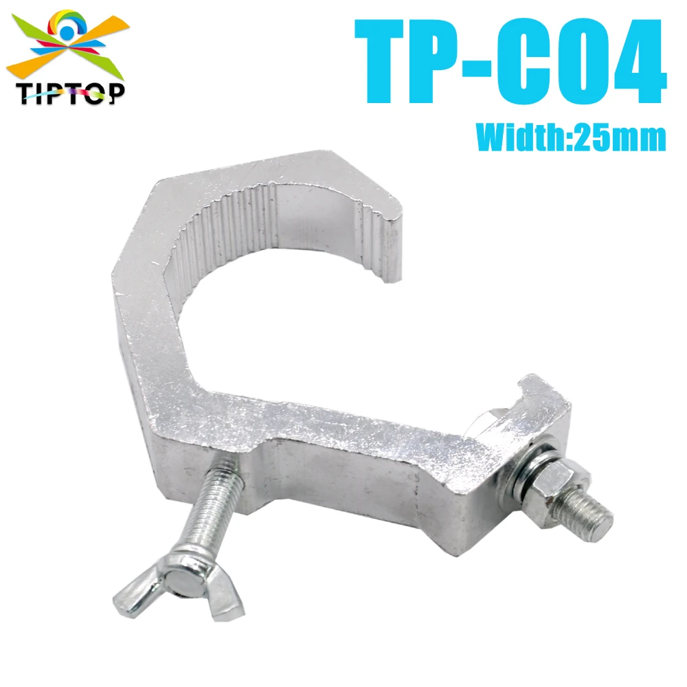 10 Pack TP-C04 Stage Equipment Truss Hook Aluminum Clamp LED Light Load 80kg Strong G Shape Clamp 25mm Truss Pipe Pole Hanging