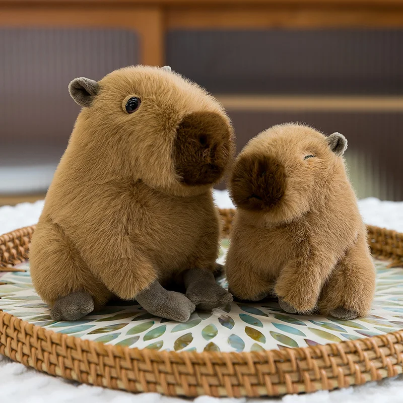 12-30CM Schöne Capybara Plüsch Spielzeug Kawaii Capybara Plushie Kissen Gefüllte Weiche Tier Puppe Capybara Spielzeug Anhänger Spielzeug geschenk – Detail 5