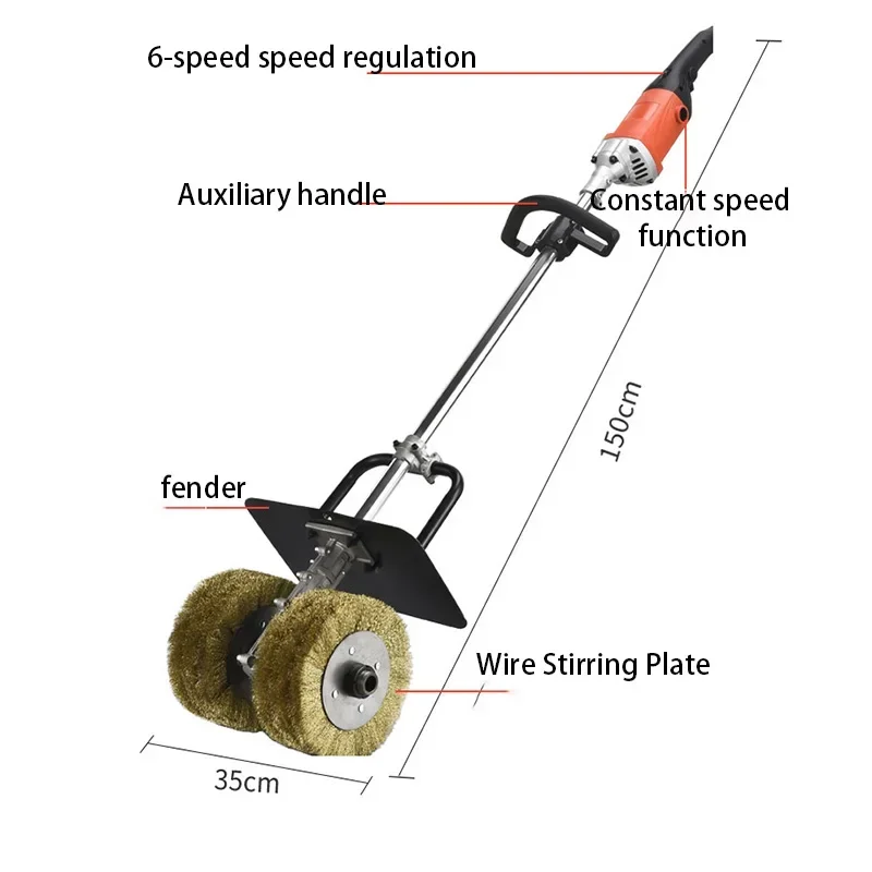 Upgrade Multifunctional Portable Rust Temover Sheet Steel Color Steel Tile Renovation And Rust Removal Rust Removal Grinder
