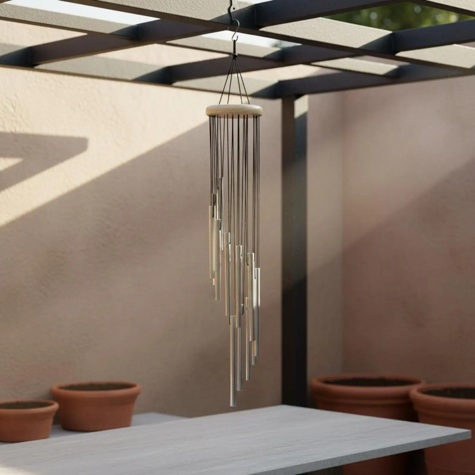 12 Tube Wind Chime Nordic Design Aluminum Tube Wind Chime Elegant Design