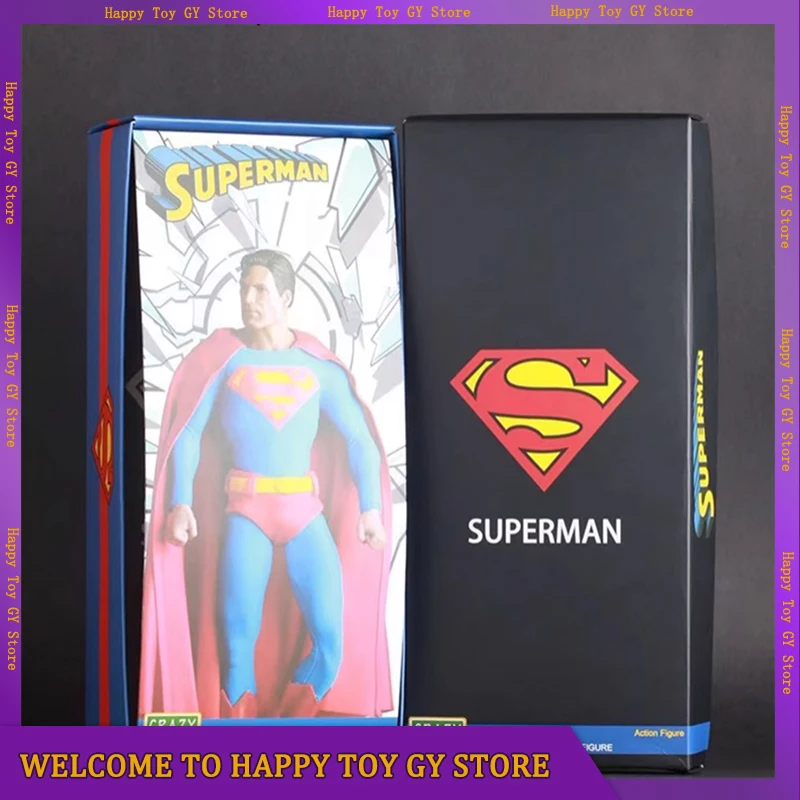 

CRAZY TOYS Superman Figure 1/6 Scale Men Soldier Red Cloak Super Hero Action Figure 12Inch Men Soldier Figure Collectible Model