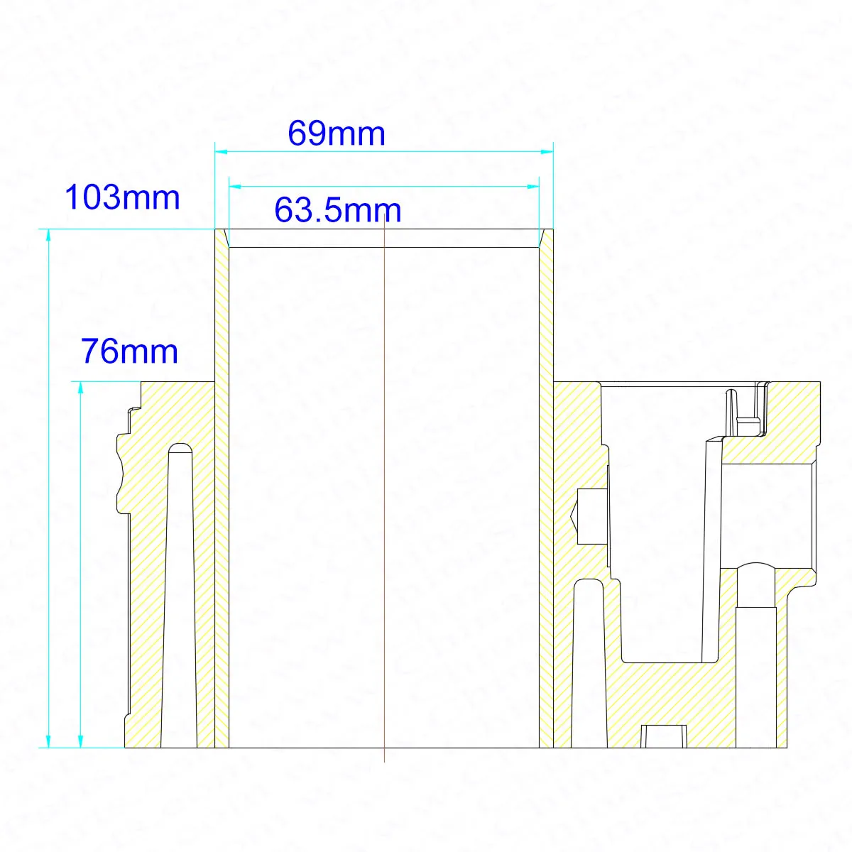 63.5mm Cylinder Piston Ring Gasket Kit Water 200CC Zongshen Shineray Bashan Taotao  Dirt Bike Pit  ATVs Quad