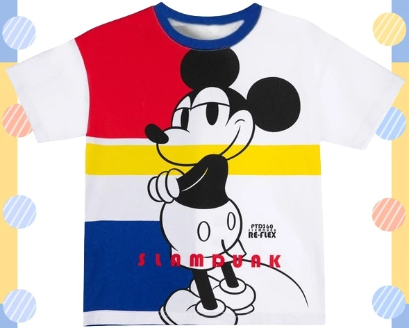 

Трикотажная футболка с Микки Маусом 2025 года, быстросохнущая и дышащая, повседневная и модная полиэстер из ледяного шелка (разные размеры)