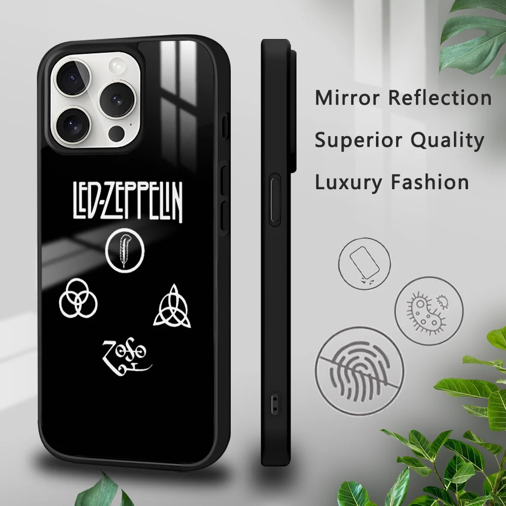 L-Led Band Z-Zeppelin Phone Case For iPhone 16 15 14 13 12 11 Pro Xs Max Mini Plus Celulares Hard Funda