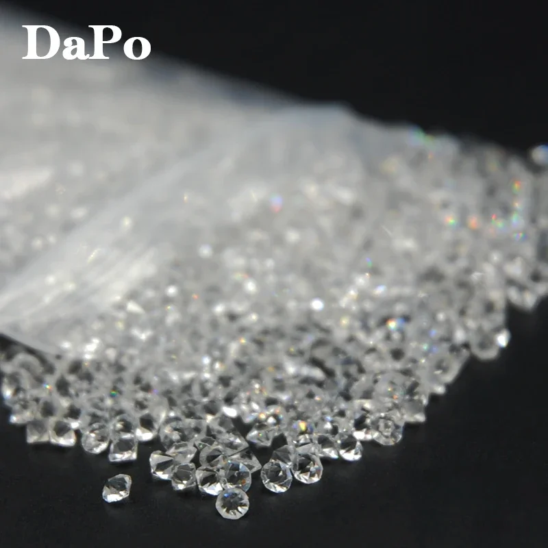 SS6 2MM 1440Pcs Glass Point Back Rhinestone Clear Crystal Color Point Back Chaton For DIY Jewelry Decoration