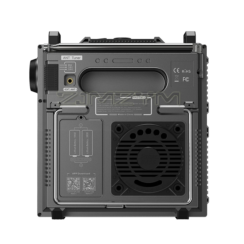 HRD-C919 Fever Receiver ABS Full Band Receiver Radio 5000mAh Medium Short Wave Antenna Stereo Radio