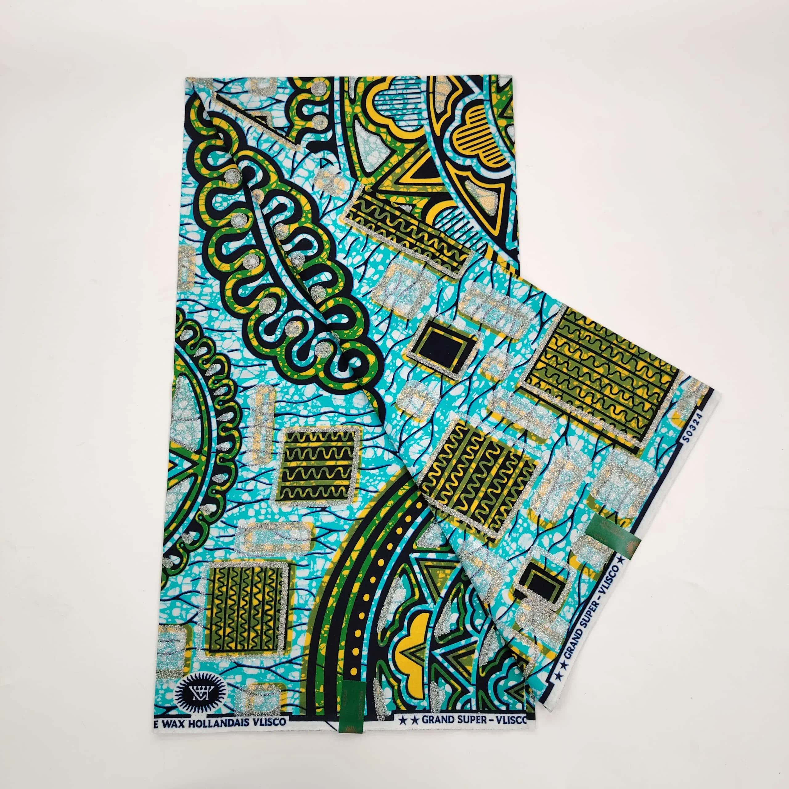 

Новые оригинальные высококачественные блестящие ткани с большим воском, мягкий хлопок, восковые материалы с принтом Анкары, 6 ярдов для нигерийской одежды, вечеринки