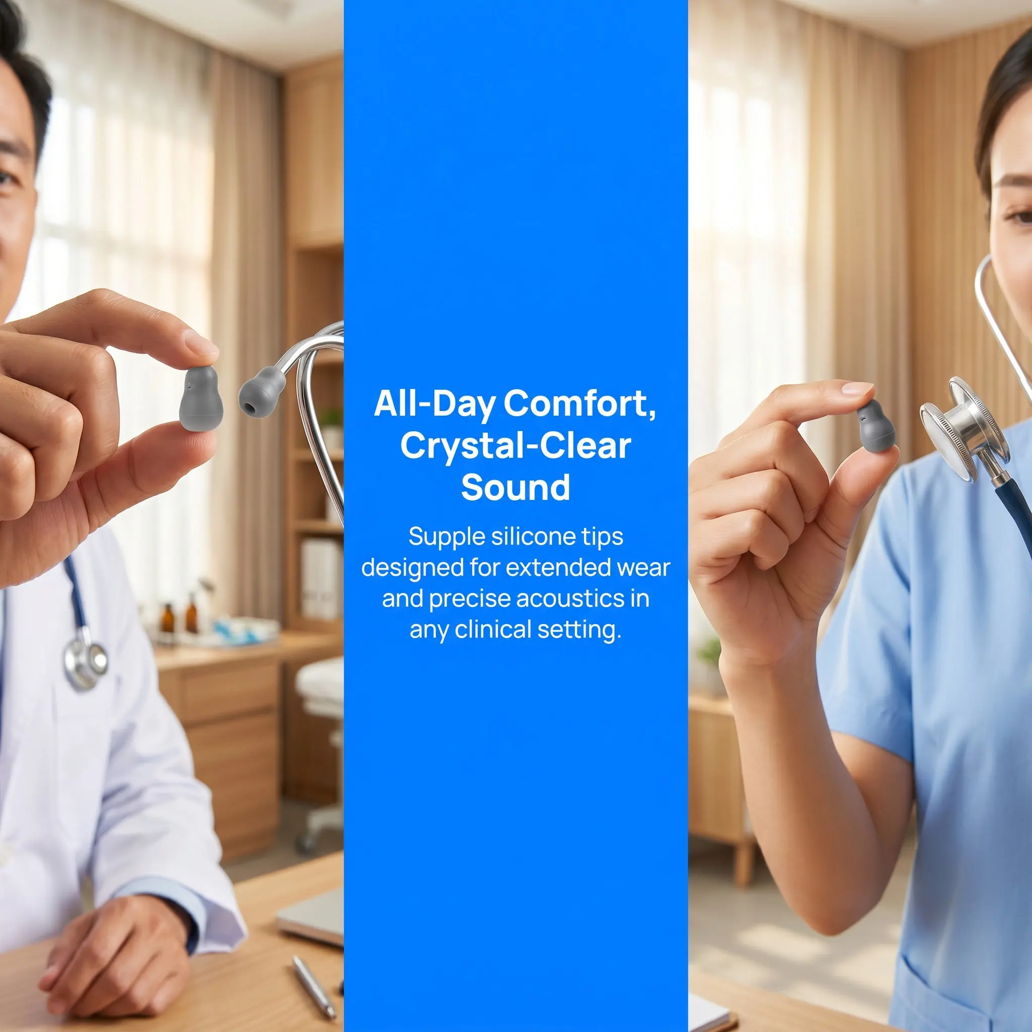 10Pcs Stethoscope Ear Tips PVC Replacement Earbuds for Hospital Clinic Diagnostic Universal Ear Pieces Supplies