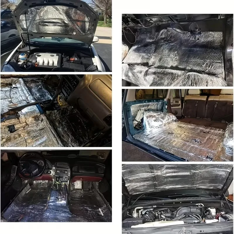 Fireproof Heat and Sound Insulation Mat Acoustic Thermal Mat Soundproof Wall Panels Noise Insulation for Car Deadening