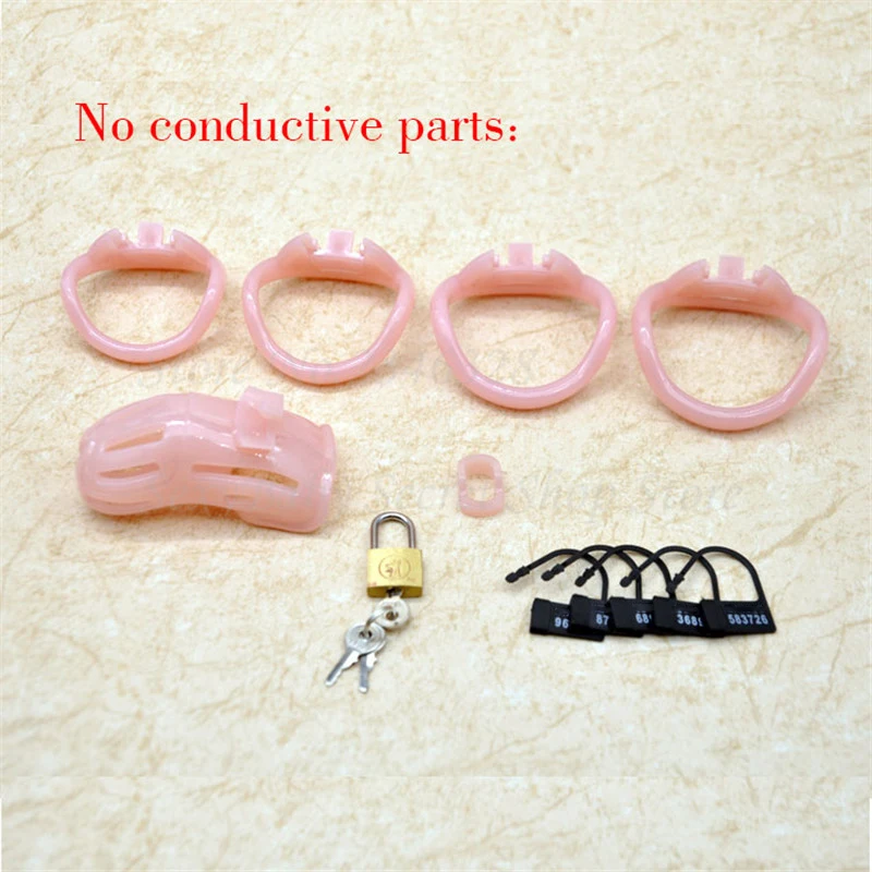 Electric Shock Male Chastity Device,Electro Shock Cock Cage,Penis Rings,Chastity Lock,BDSM Adult Games Sex Toy For Man Gay